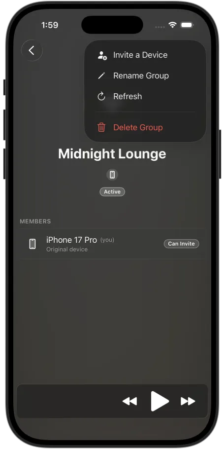 Invite a device