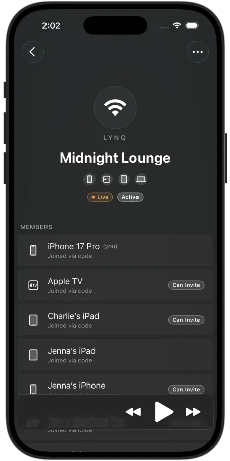 All devices in the group