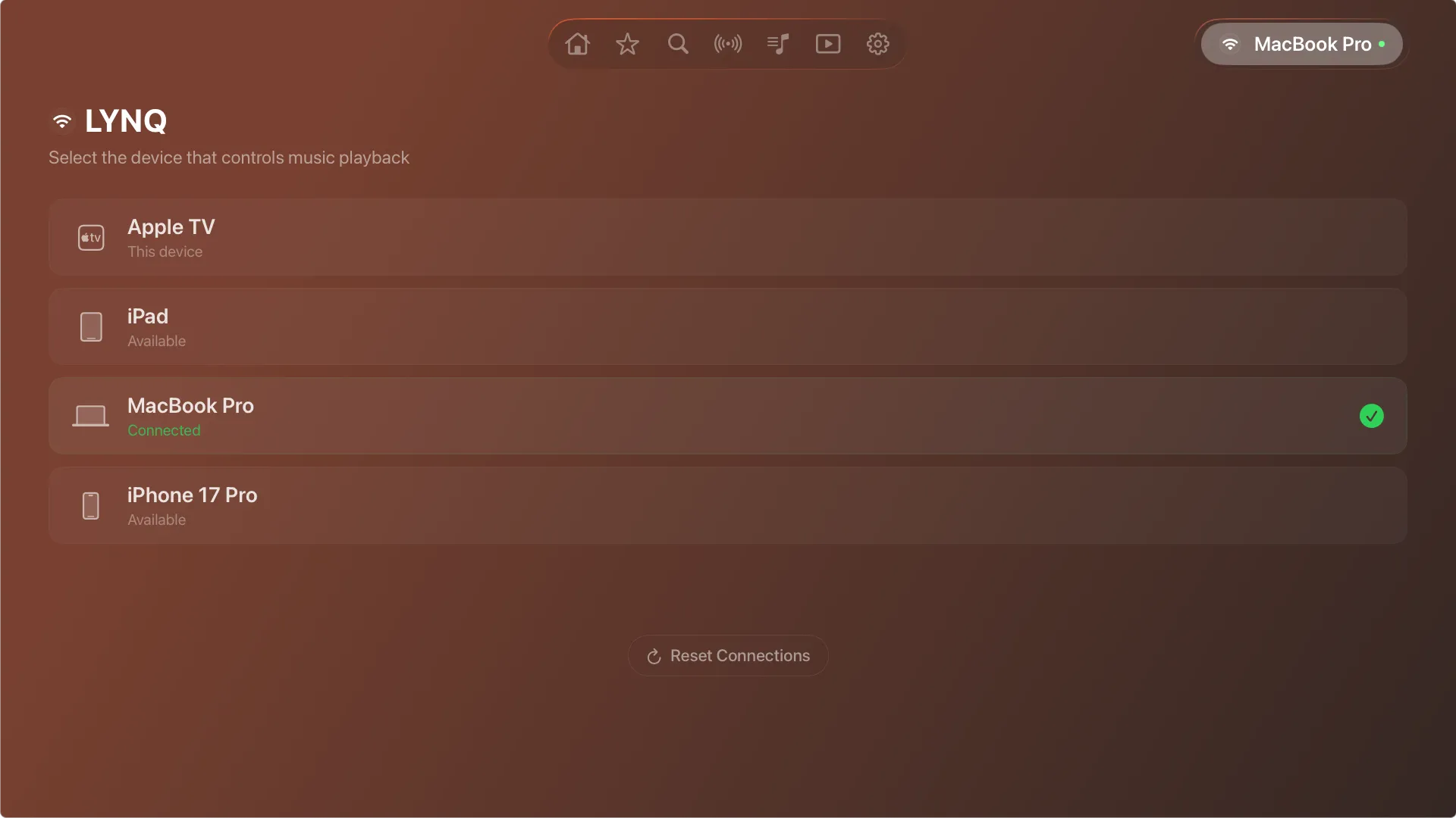 Lysoniq on Apple TV — Library