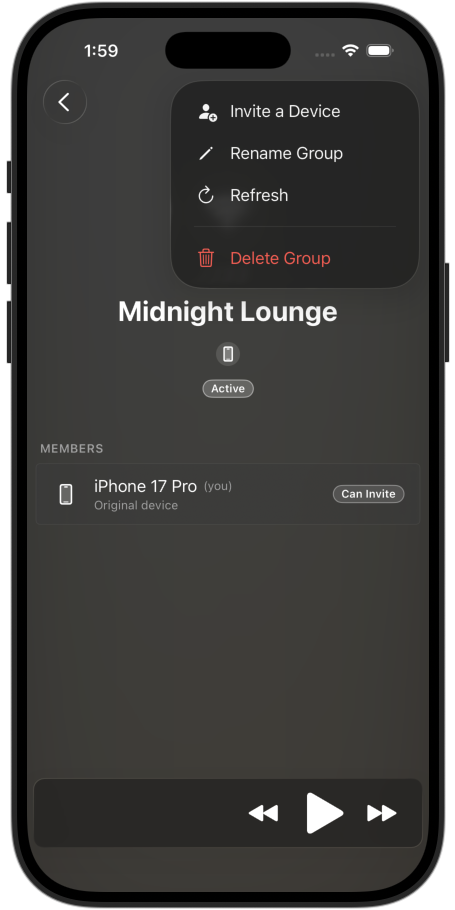 Invite a device