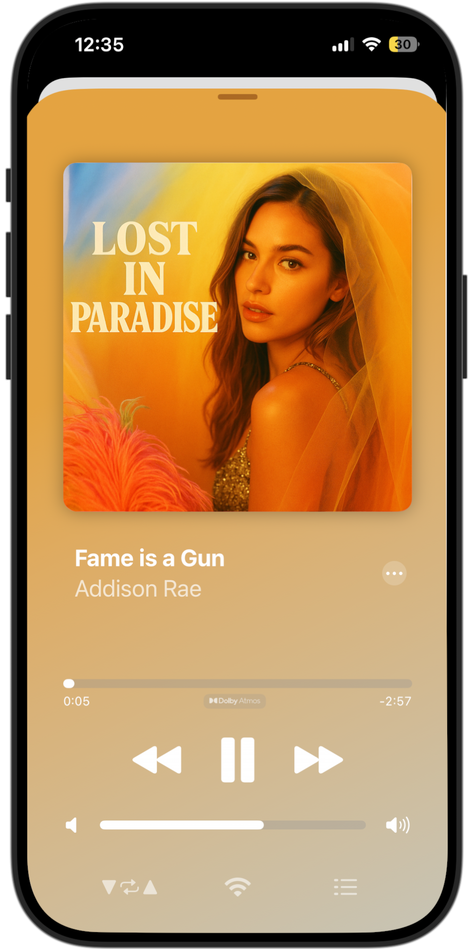 Now Playing Screen